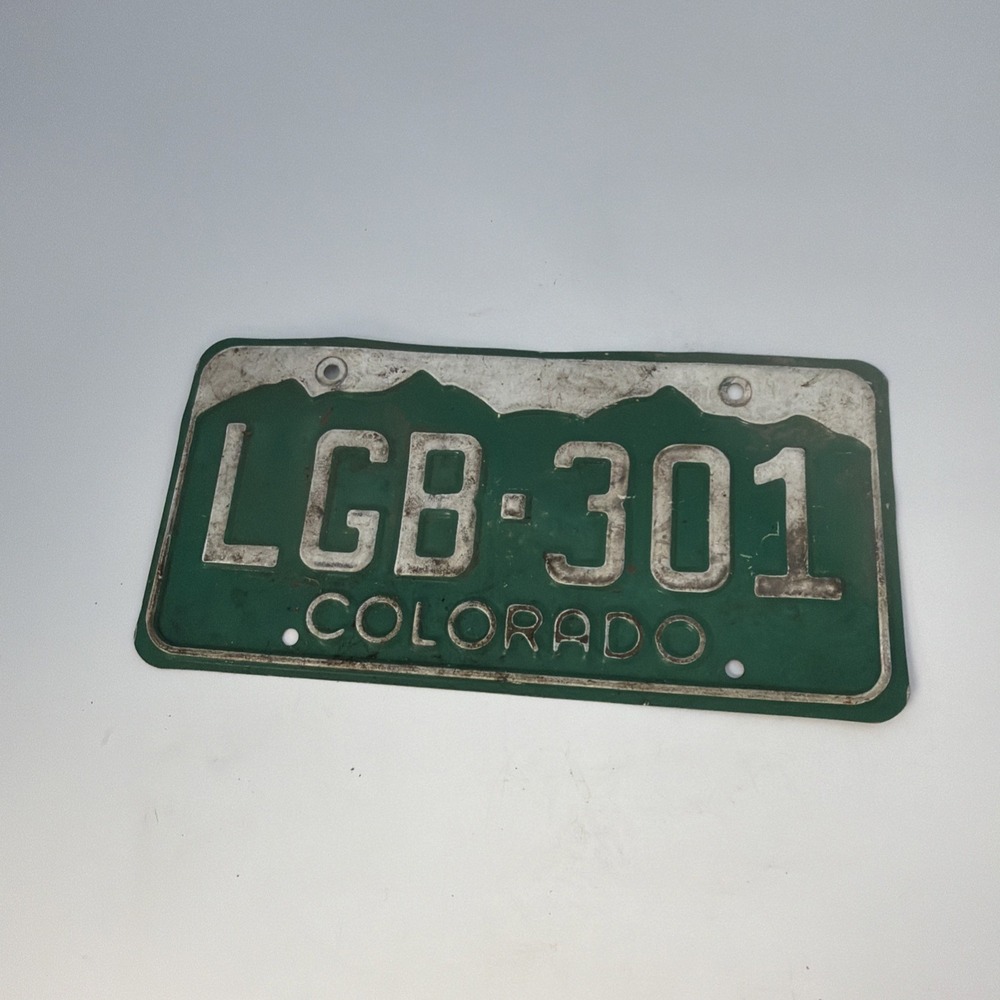 colorado license plate LGB-301